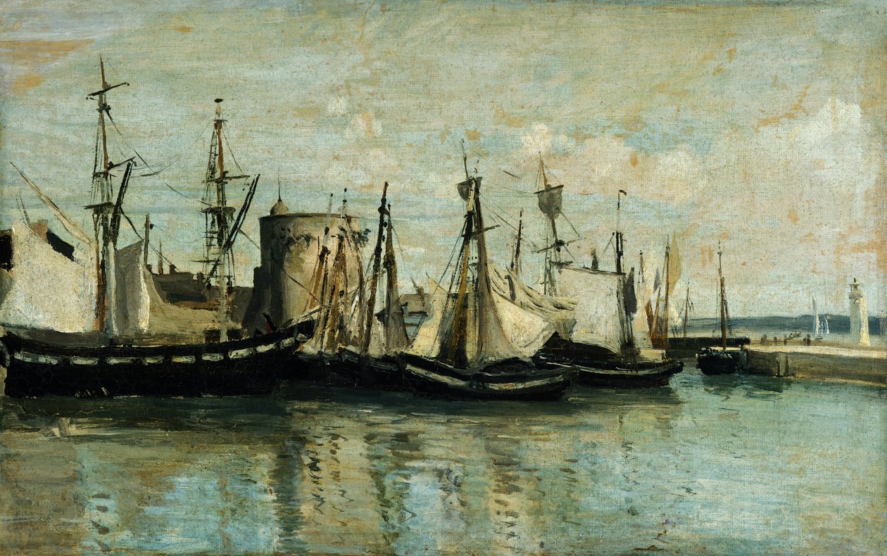 La Rochelle, entrada para doca seca de Jean Baptiste Camille Corot
