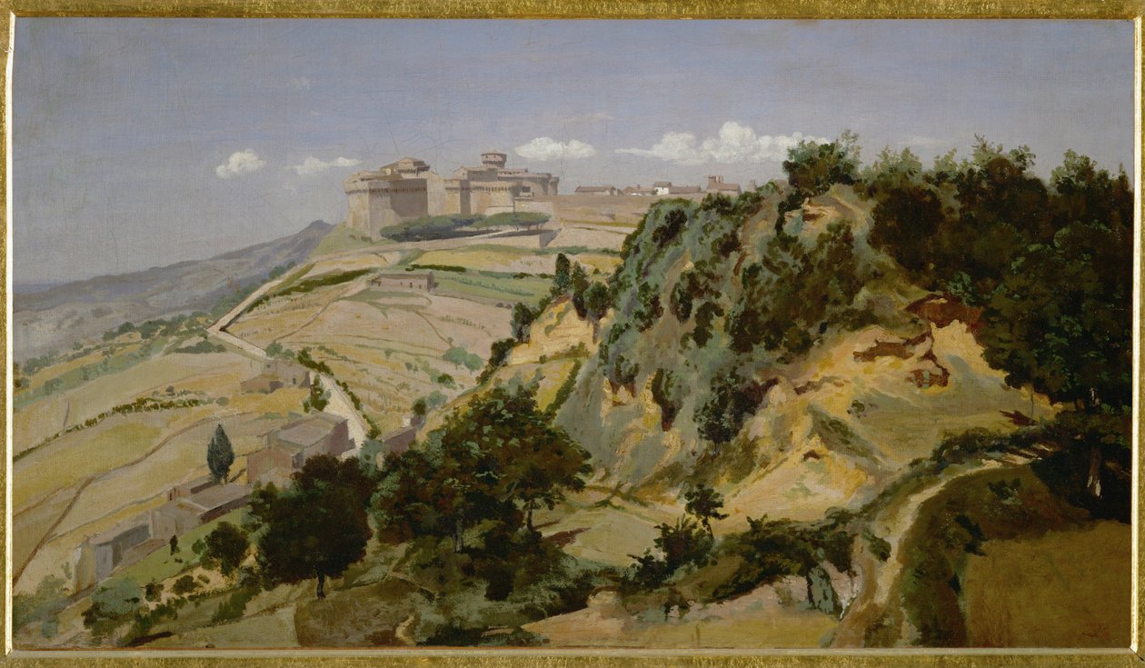 La citadelle de Volterra - A cidadela de Volterra ... de Jean Baptiste Camille Corot