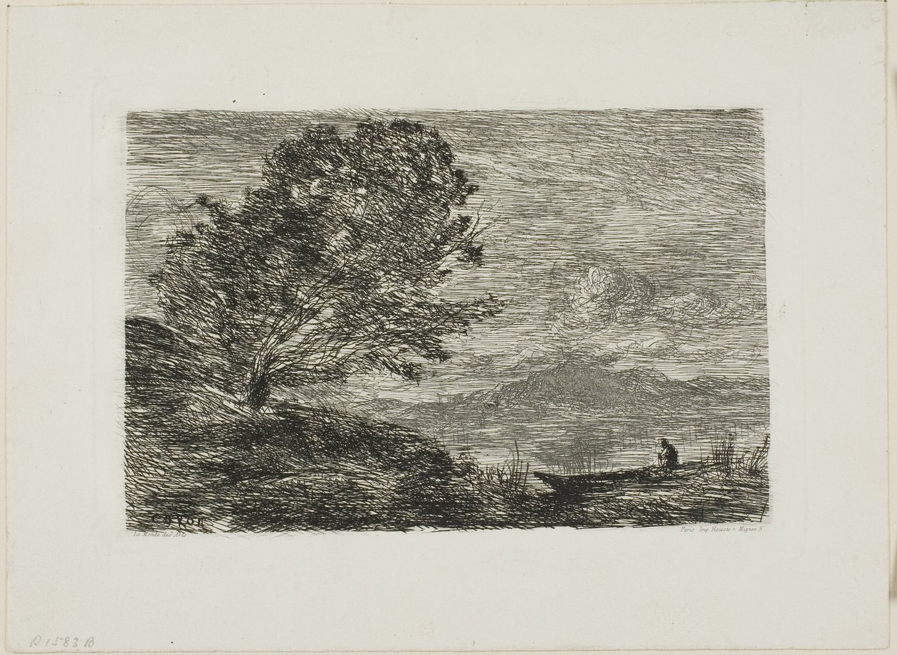 Lago no Tirol de Jean Baptiste Camille Corot