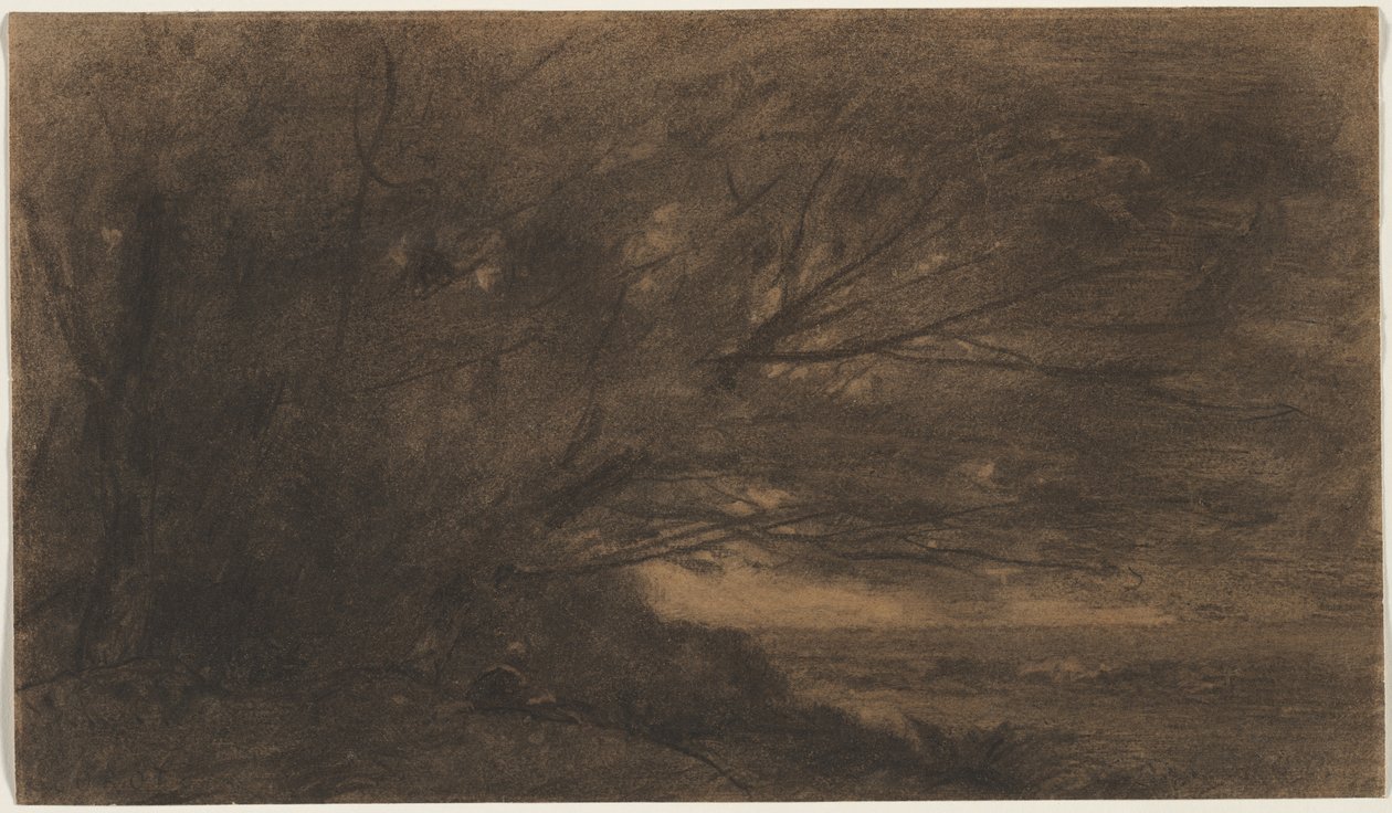 Paisagem (A Grande Árvore) de Jean Baptiste Camille Corot