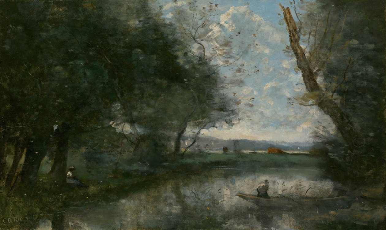 Paisagem, 186570. de Jean Baptiste Camille Corot