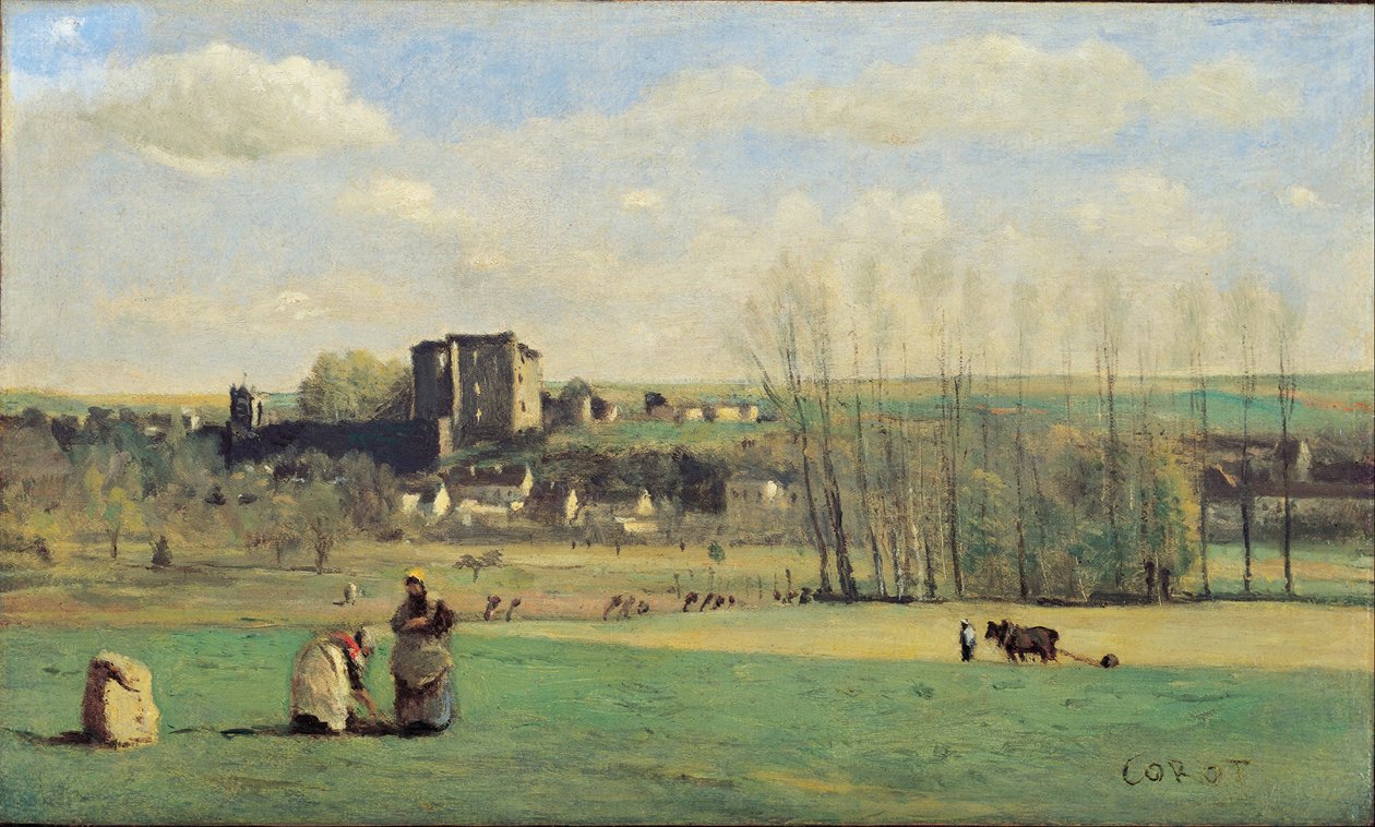 Paisagem de La Ferté-Milon de Jean Baptiste Camille Corot