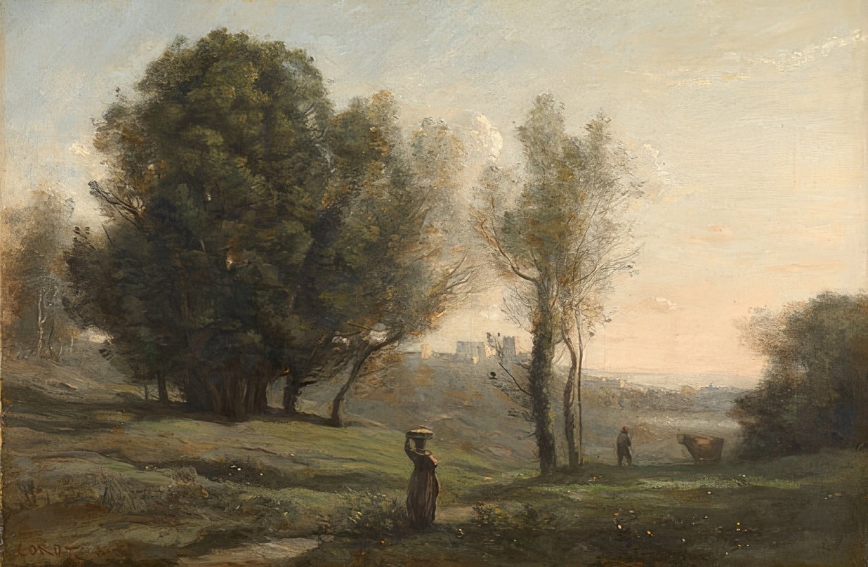 Paisagem. Por volta de 1872 de Jean Baptiste Camille Corot