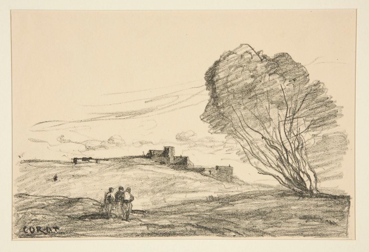 Le Fort d?tach? (O Forte Exterior) de Jean Baptiste Camille Corot