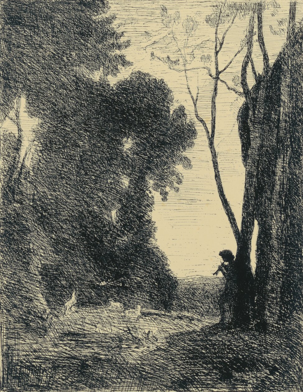 Le Petit Berger, 2em Planche de Jean Baptiste Camille Corot
