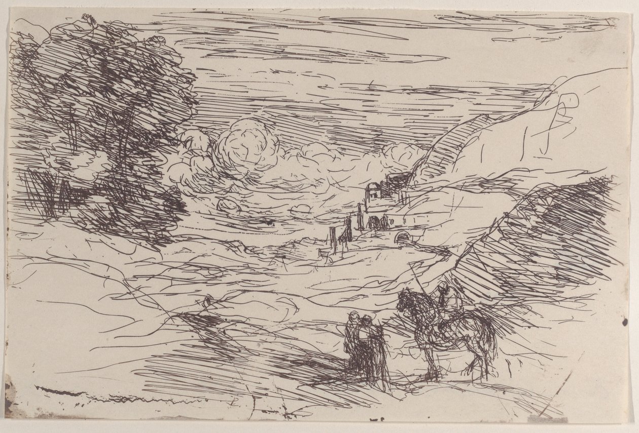 Les Paladins, 1871. de Jean Baptiste Camille Corot