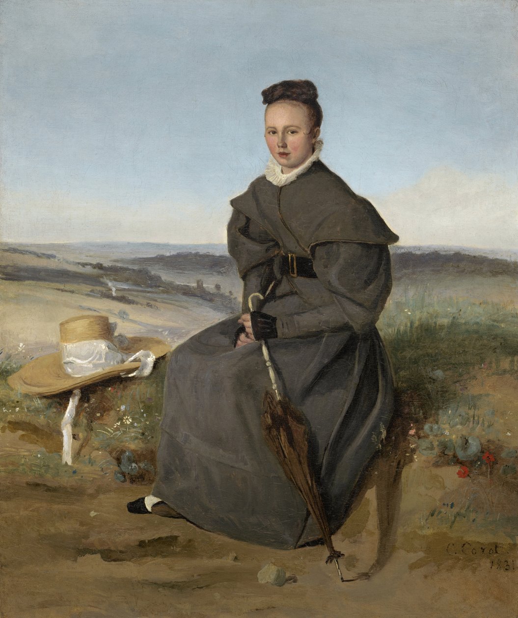 Louise Harduin, 1831 de Jean Baptiste Camille Corot
