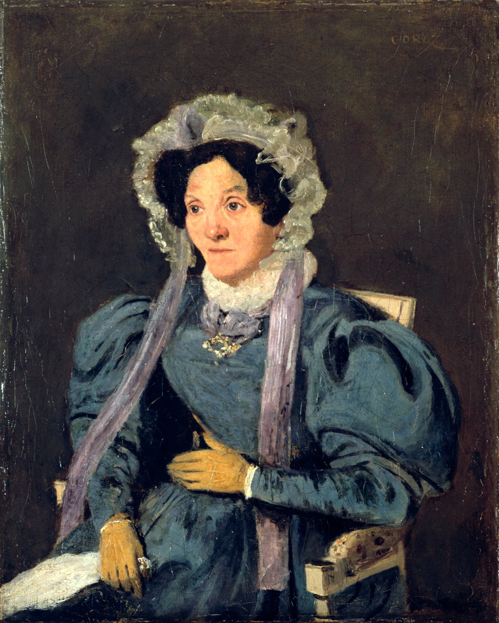 Madame Corot, mãe do artista, c1845 de Jean Baptiste Camille Corot
