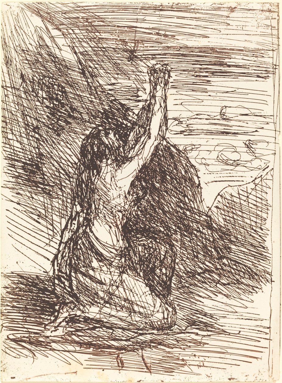 Maria Madalena Ajoelhada (Madeleine a genoux) de Jean Baptiste Camille Corot