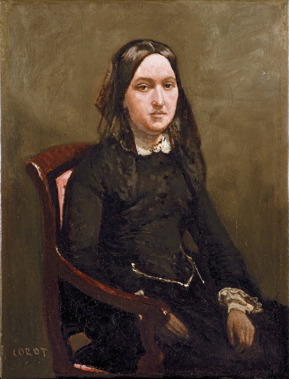 Mme. Bison, 1852 de Jean Baptiste Camille Corot
