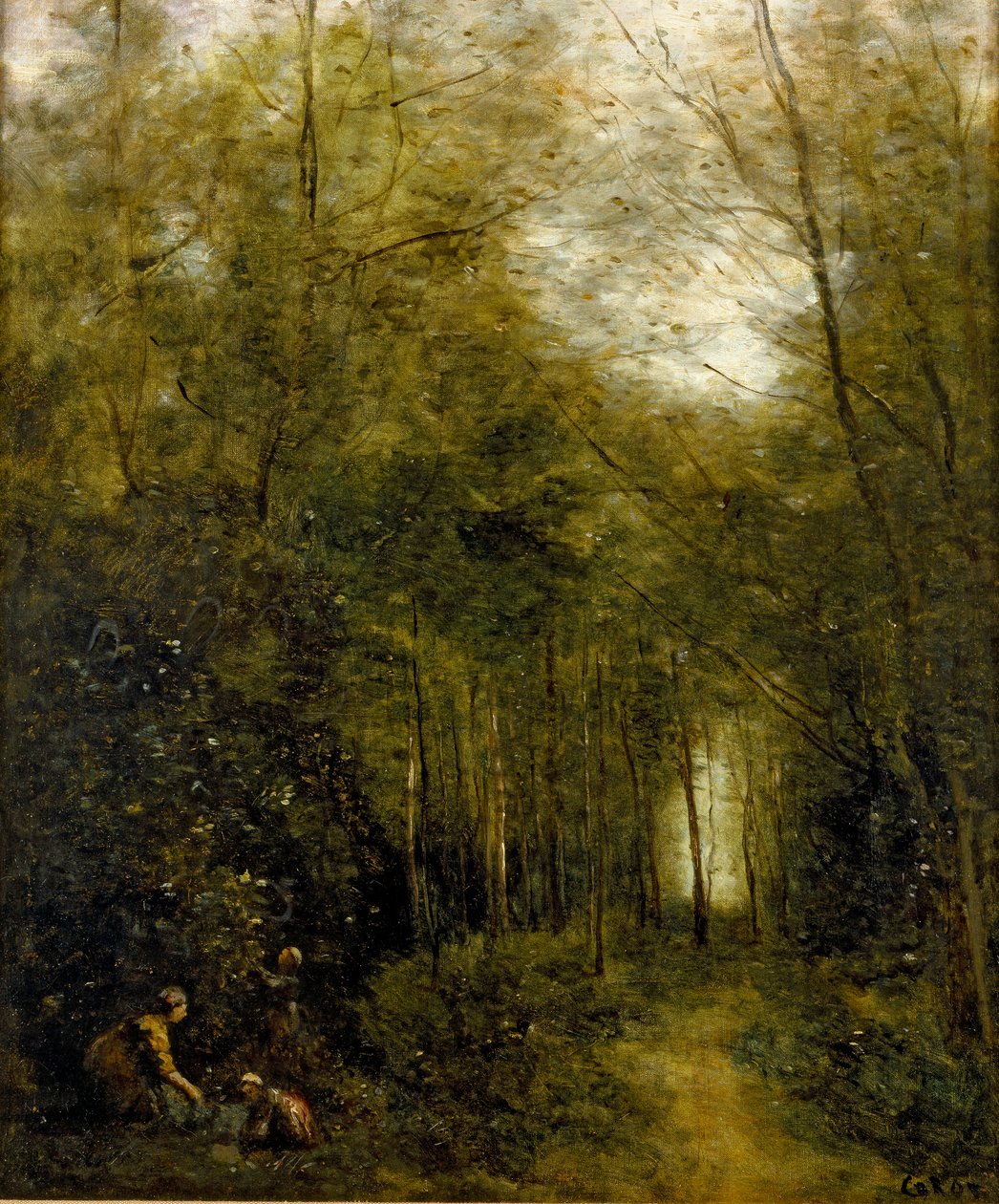 Montfermeuil, o Brook in the Wood, 1867 de Jean Baptiste Camille Corot