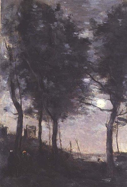 Luar junto ao mar de Jean Baptiste Camille Corot
