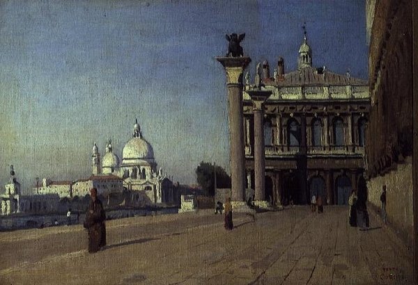 Manhã em Veneza de Jean Baptiste Camille Corot