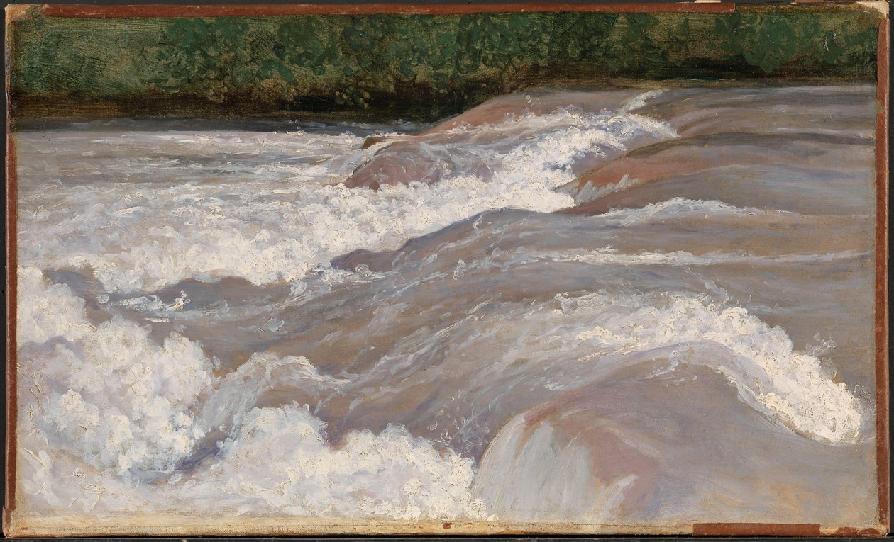 Norueguês Bokmål:  Elvestryk, Velino O Velino sobre a Cascata de Terni de Jean Baptiste Camille Corot
