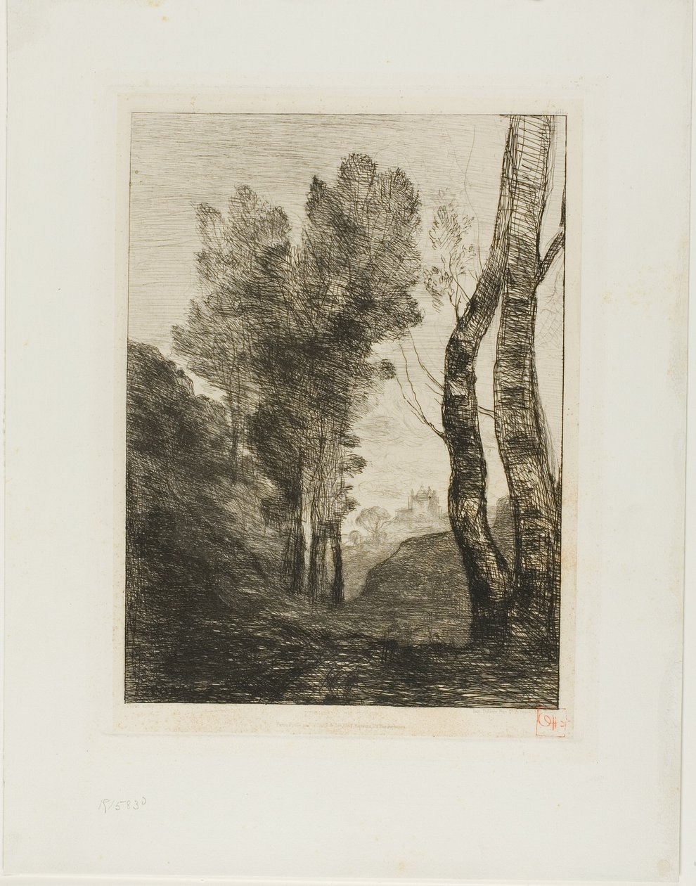 Arredores de Roma de Jean Baptiste Camille Corot