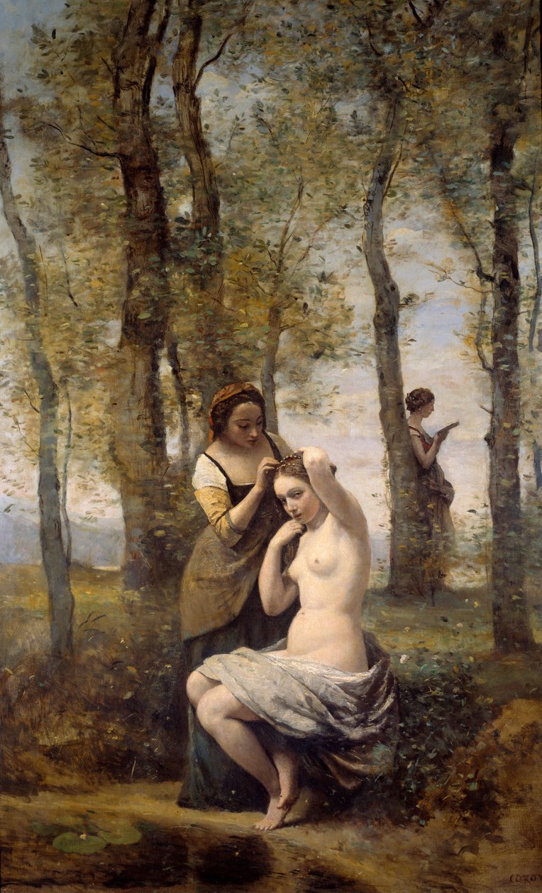 Pintura de Camille Corot (1796-1875) 1859 Coleção Particular de Jean Baptiste Camille Corot
