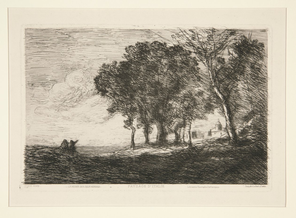 Paisagem de de Jean Baptiste Camille Corot