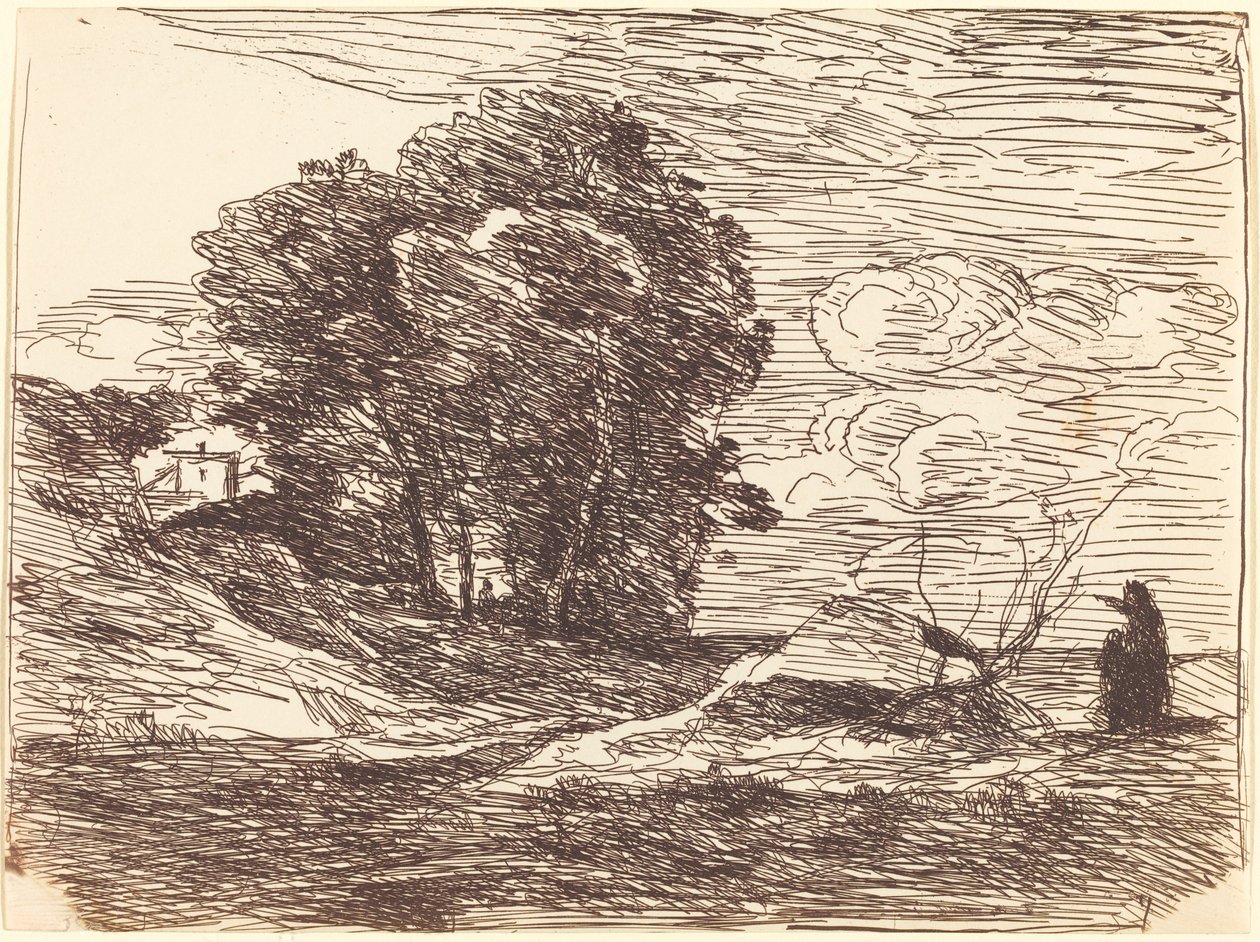 Morada do Poeta de Jean Baptiste Camille Corot
