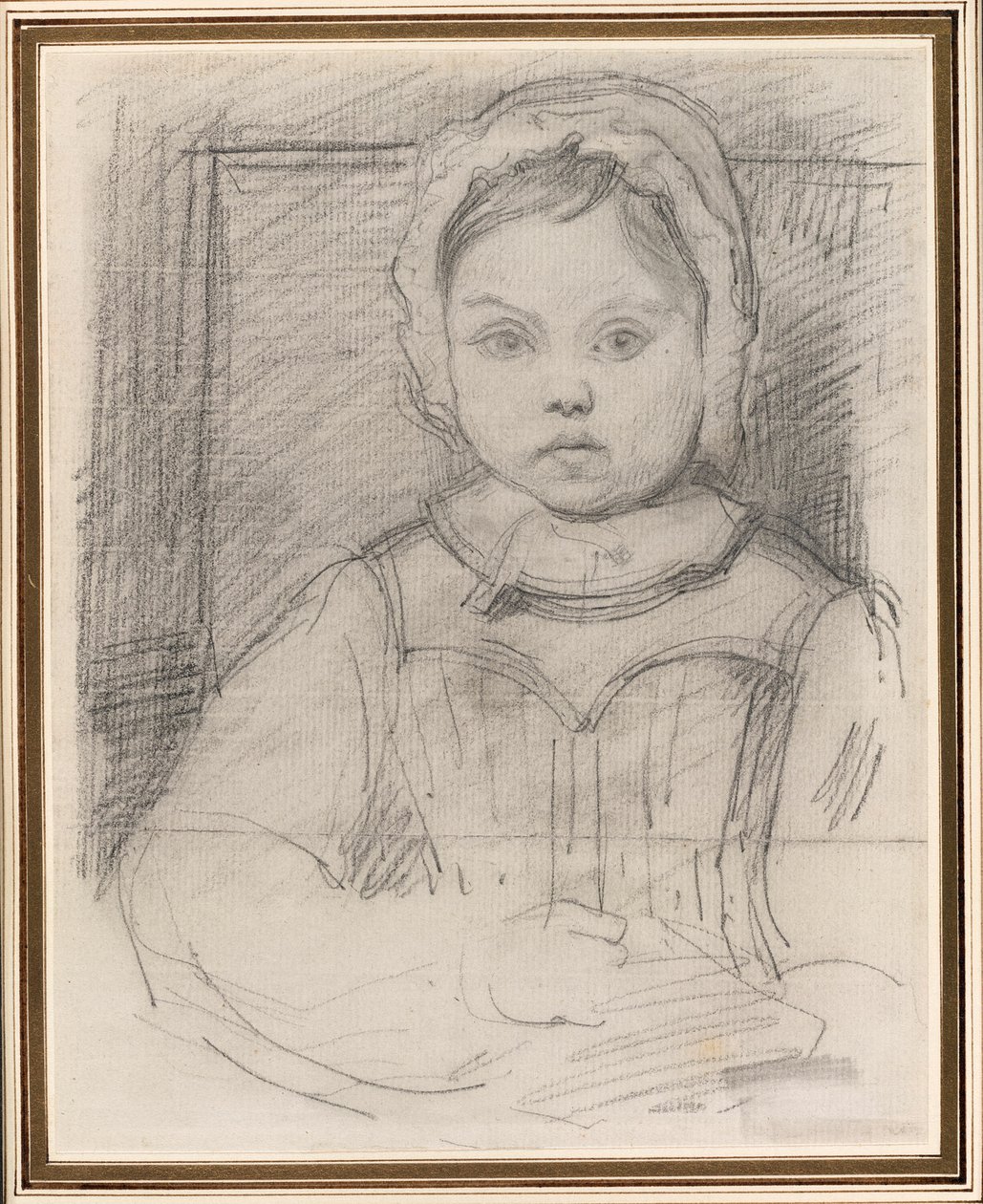Retrato de Louis Robert, 3 anos de Jean Baptiste Camille Corot