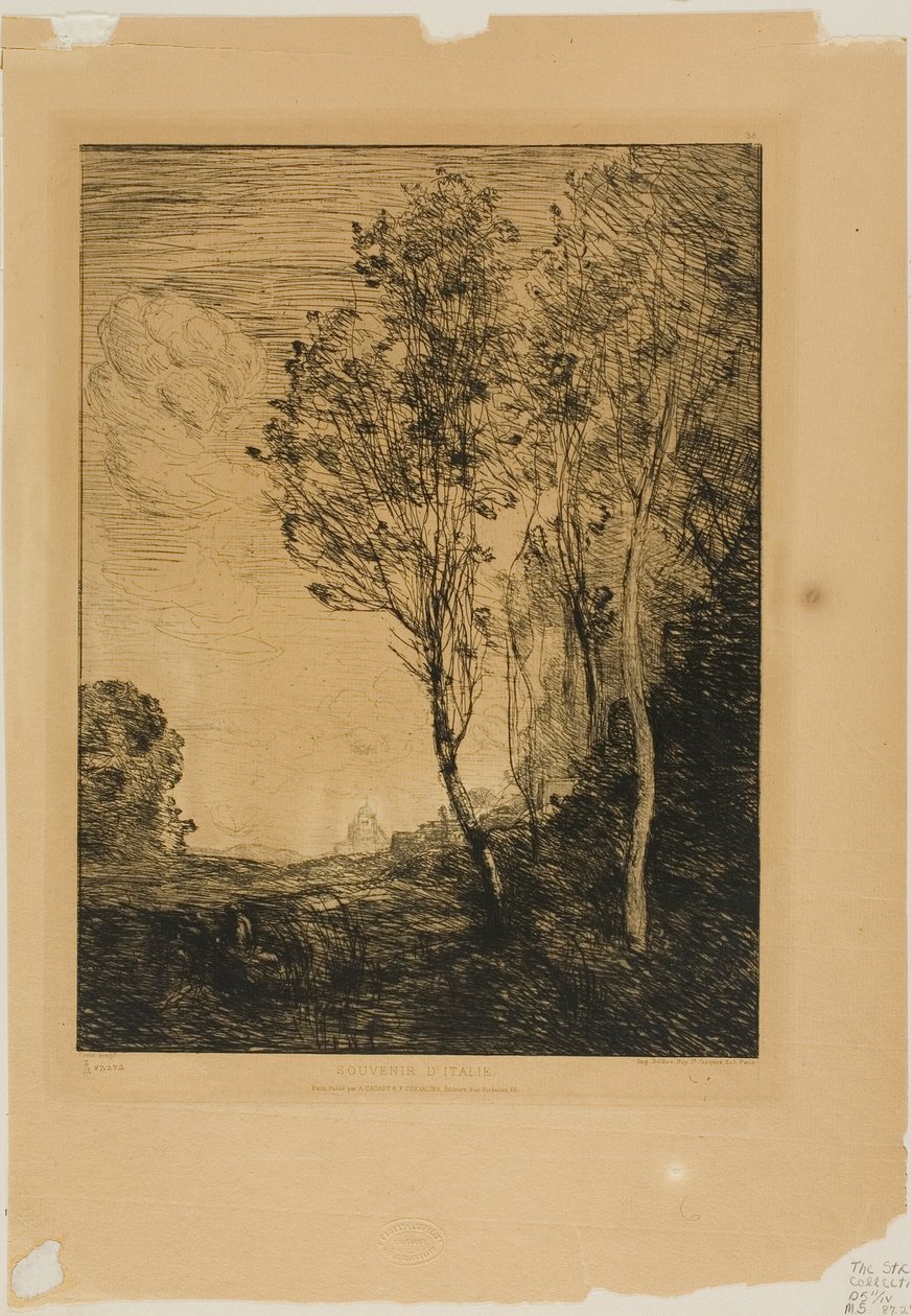 Lembrança da Itália de Jean Baptiste Camille Corot