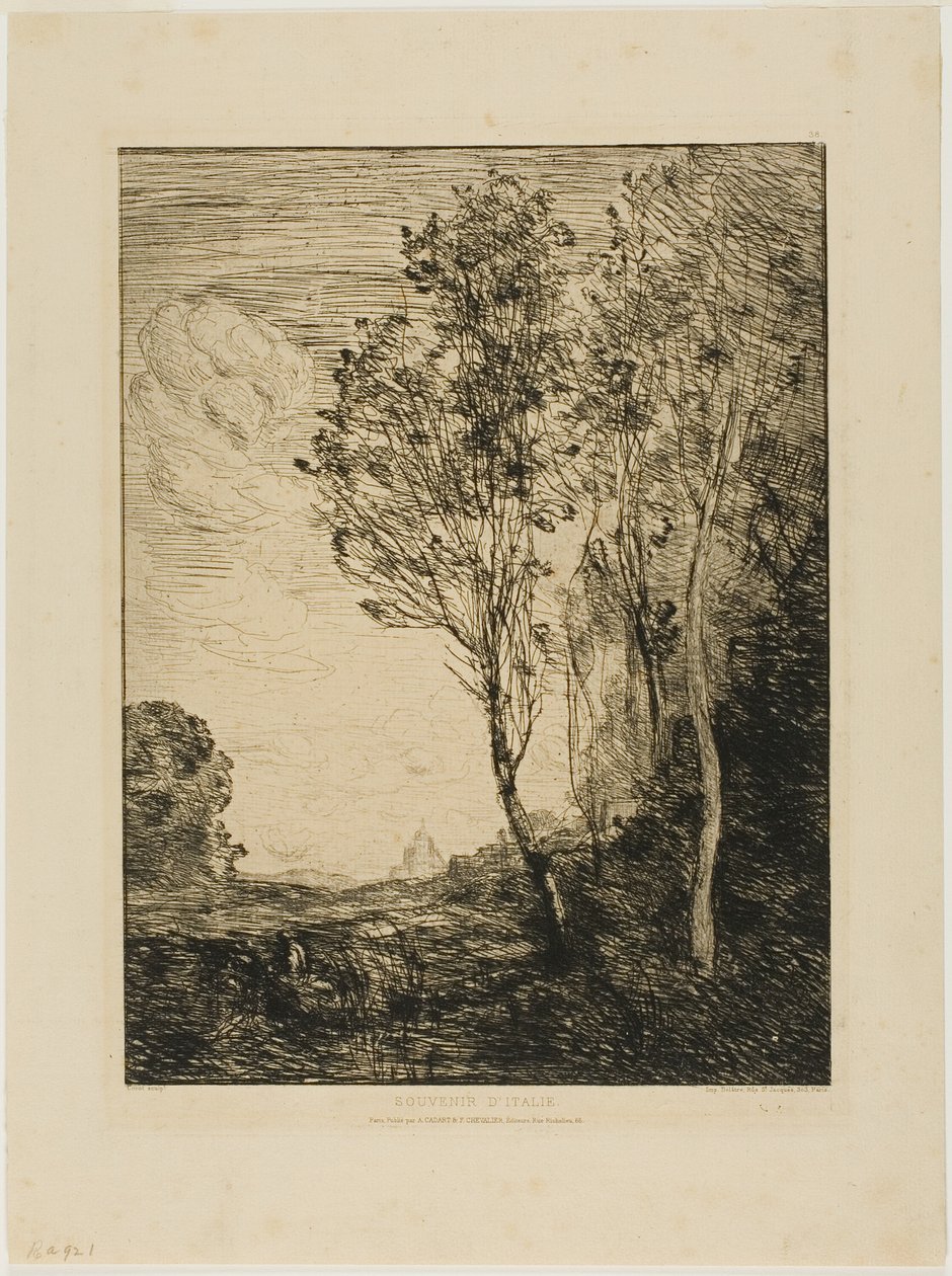 Lembrança da Itália de Jean Baptiste Camille Corot