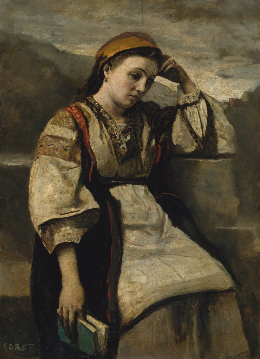Reverie, ca. 1860-1865. de Jean Baptiste Camille Corot
