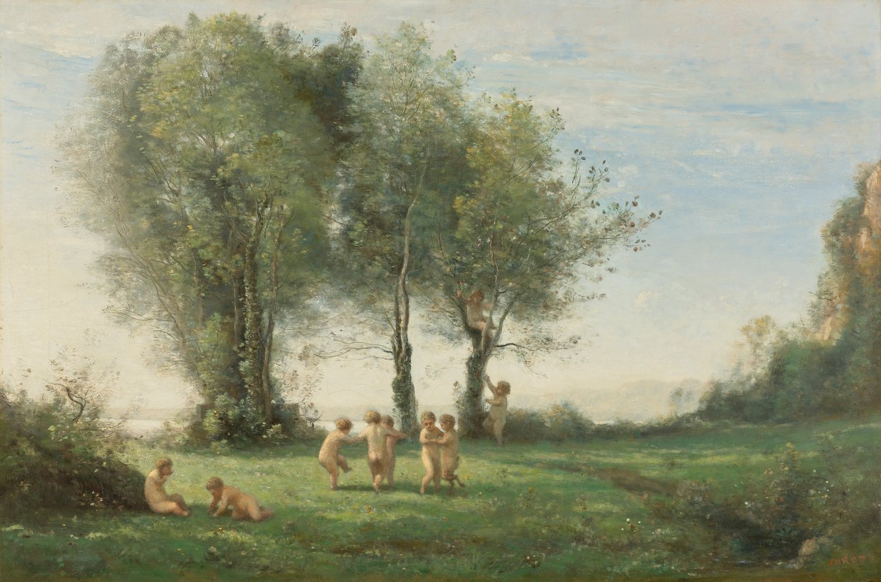 Ronde D&39;Amours; Nascer do sol de Jean Baptiste Camille Corot