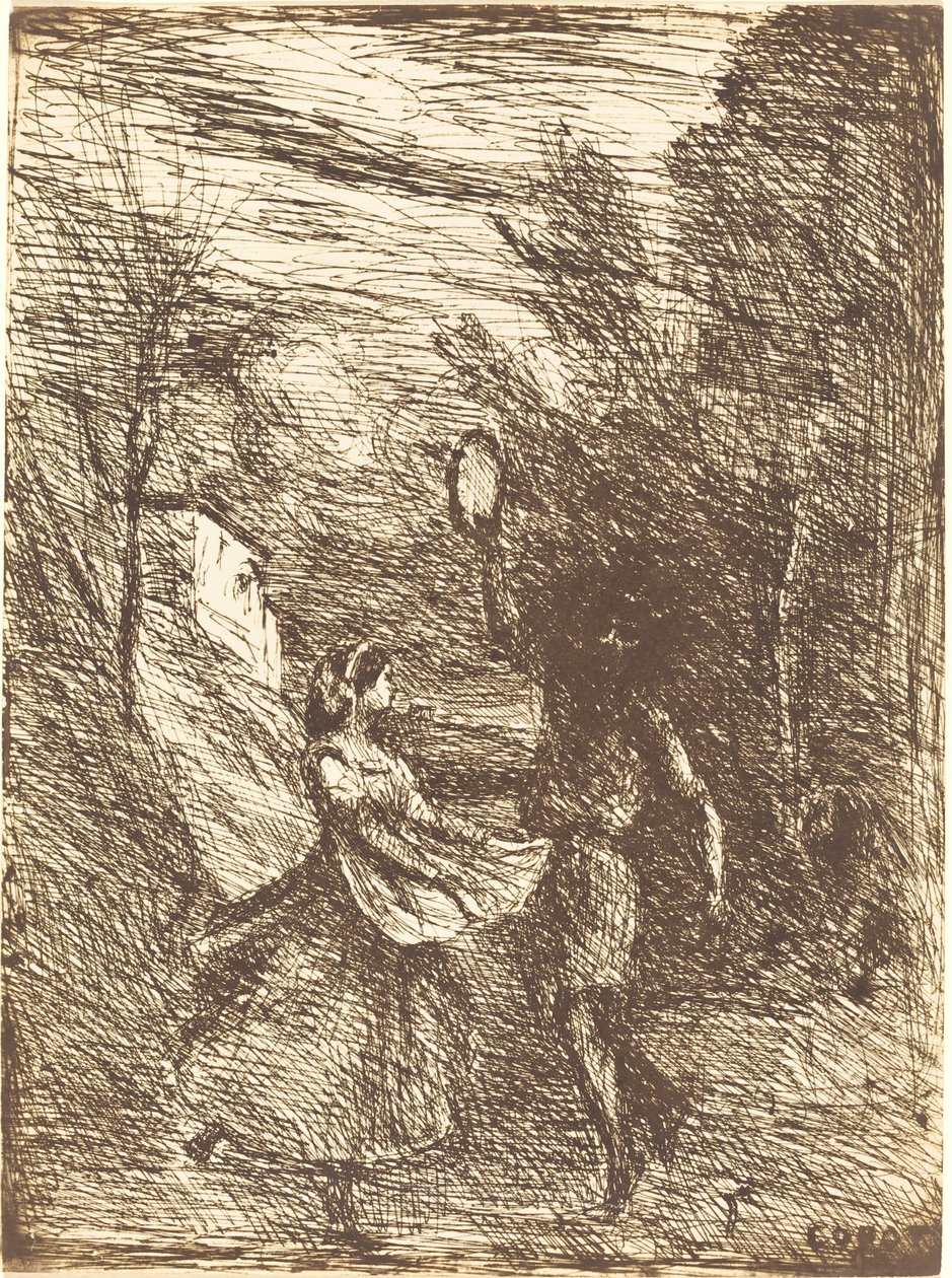 Saltarello Saltarelle, 1858. de Jean Baptiste Camille Corot