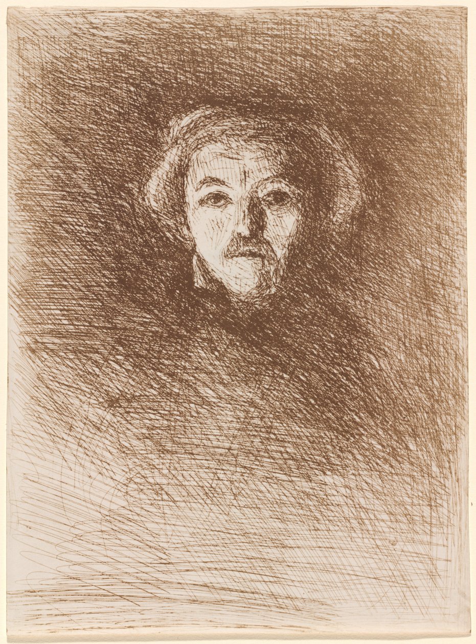 Auto-retrato Corot sozinho, 1858. de Jean Baptiste Camille Corot