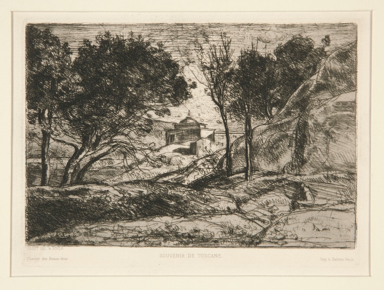 Souvenir de Toscane (Memória da Toscana) de Jean Baptiste Camille Corot
