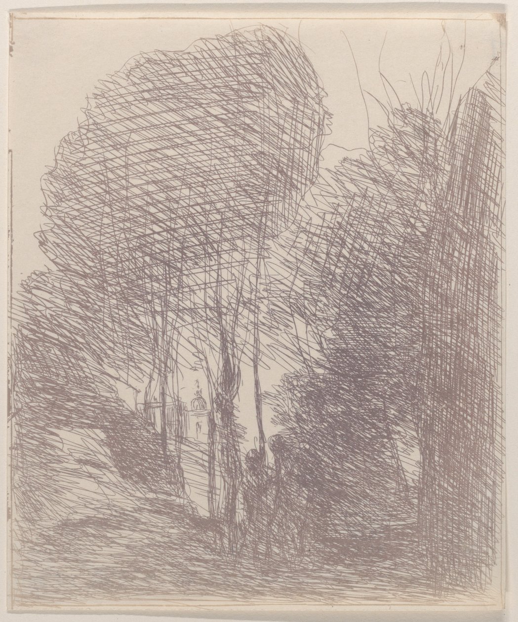 Souvenir de la Villa Pamphili, 1871 de Jean Baptiste Camille Corot