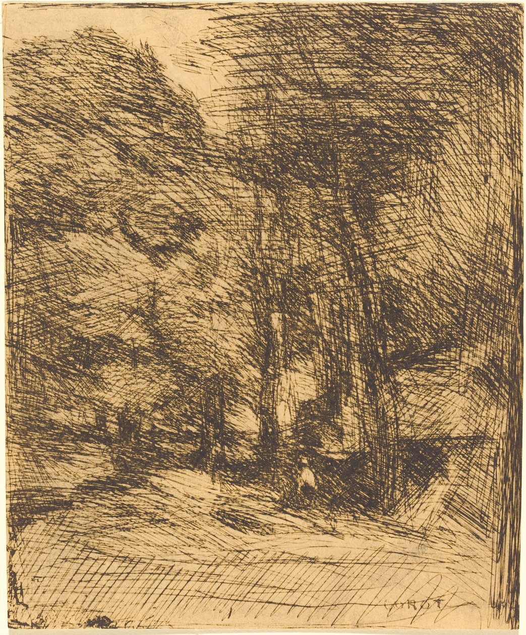 Lembrança de Bas-Breau de Jean Baptiste Camille Corot