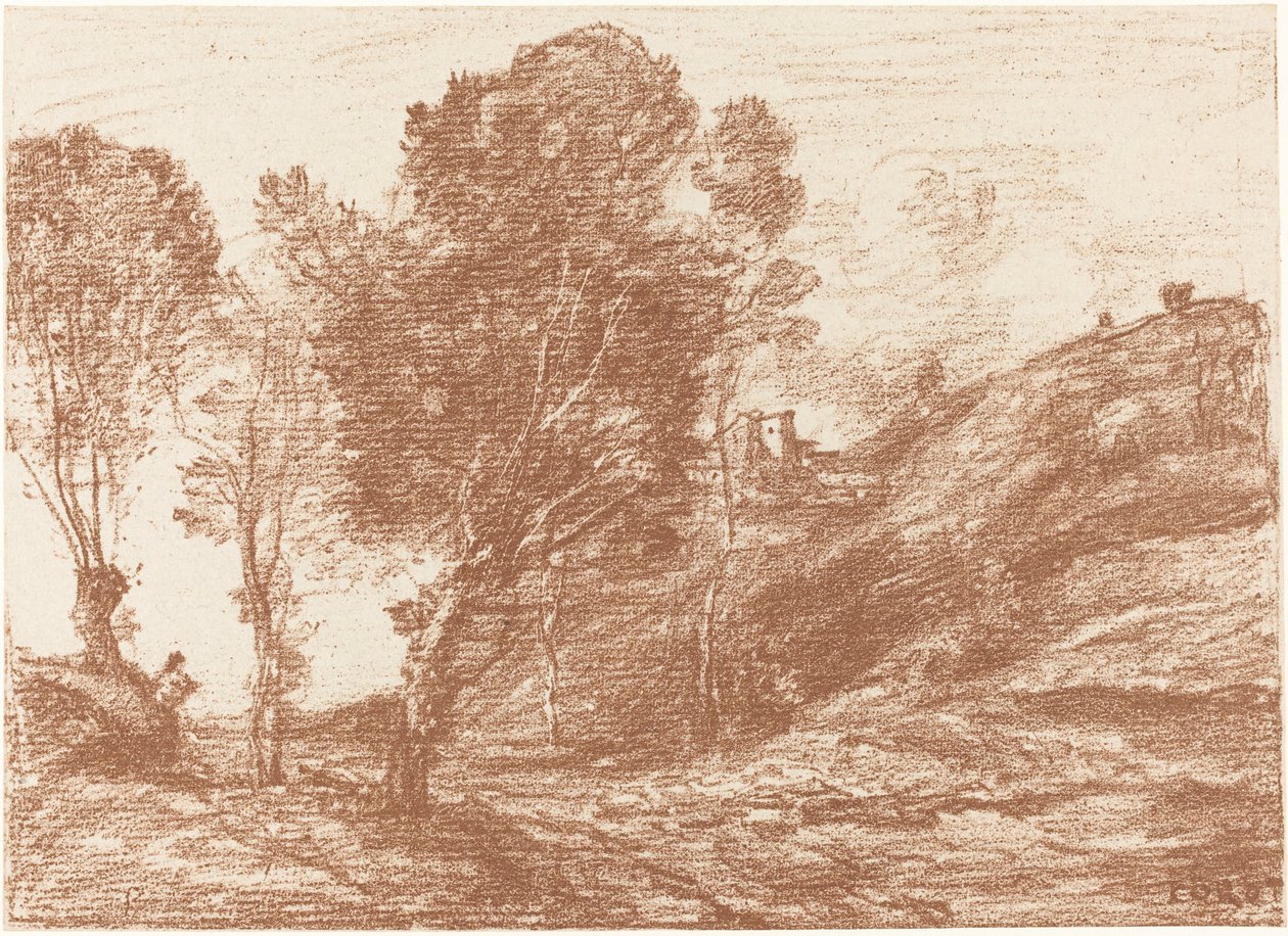 lembrança da Itália de Jean Baptiste Camille Corot
