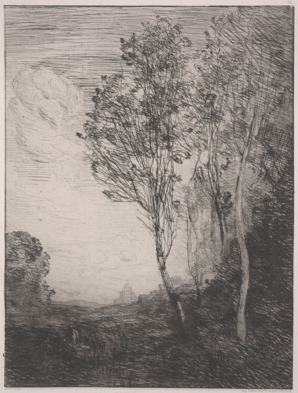 Lembrança da Itália de Jean Baptiste Camille Corot