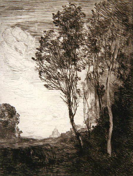 Lembrança da Itália de Jean Baptiste Camille Corot