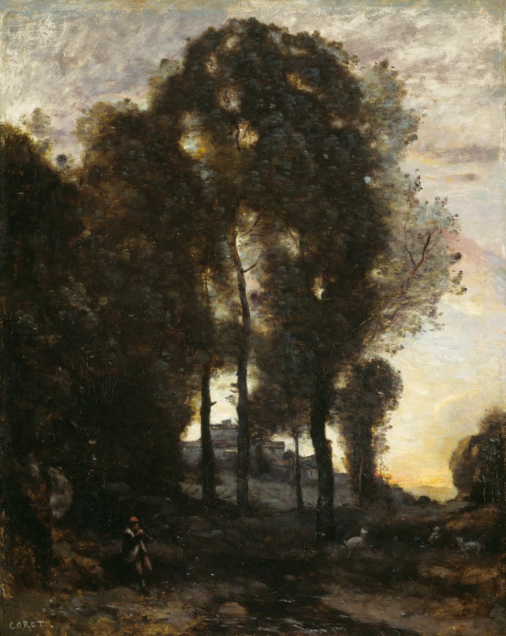 Lembrança de Itália de Jean Baptiste Camille Corot