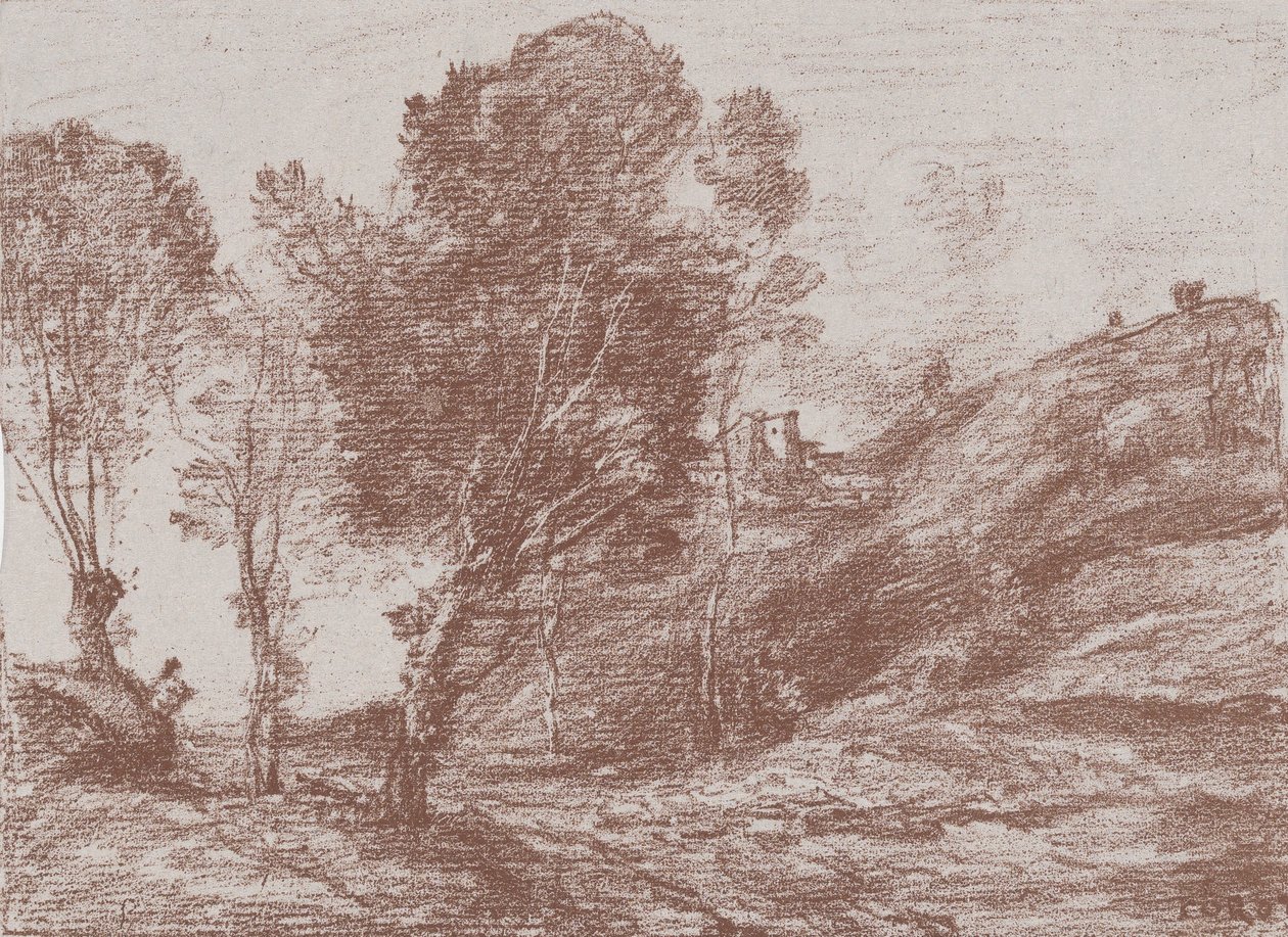 Lembrança da Itália, 1871. de Jean Baptiste Camille Corot