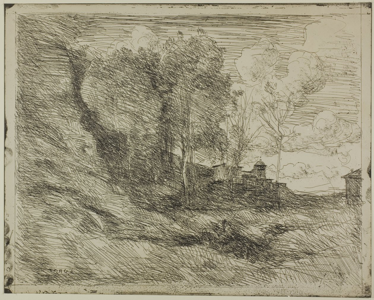 Lembrança de Óstia de Jean Baptiste Camille Corot