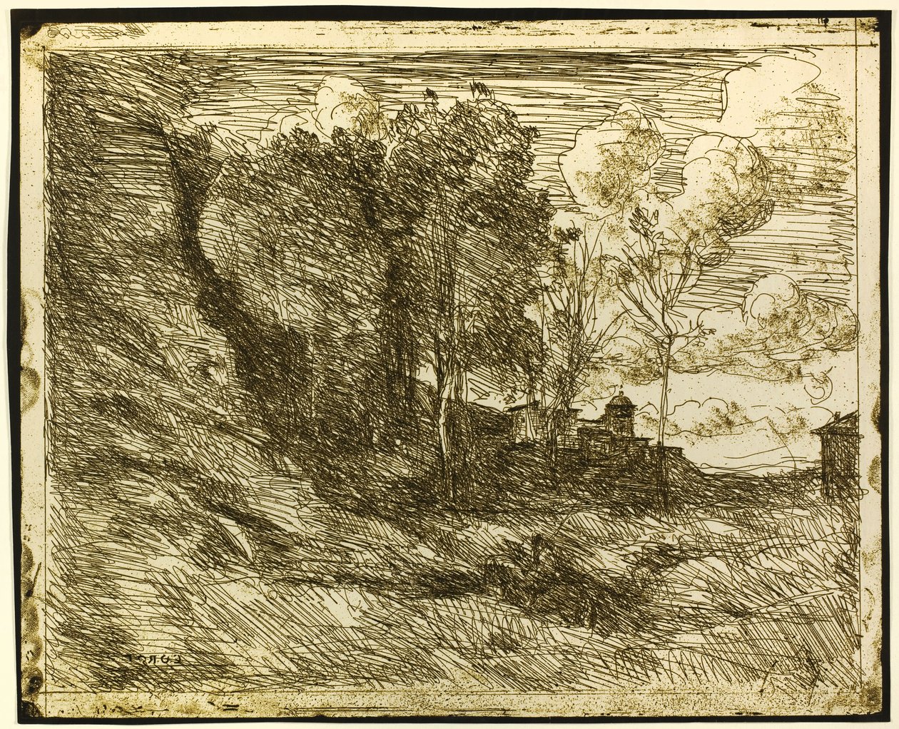 Lembrança de Óstia de Jean Baptiste Camille Corot