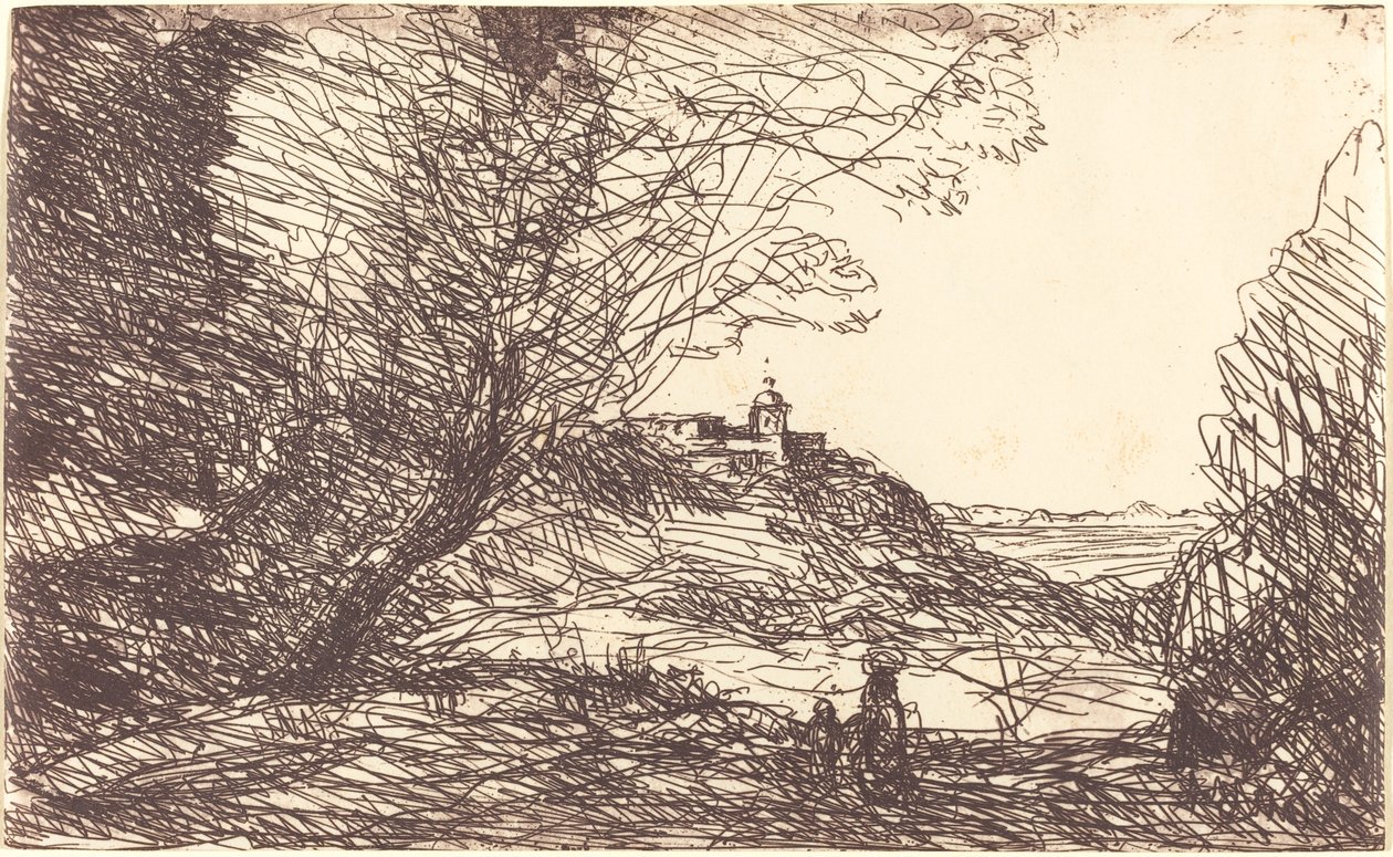 Lembrança dos arredores de Mônaco (Souvenir des environs de Monaco) de Jean Baptiste Camille Corot
