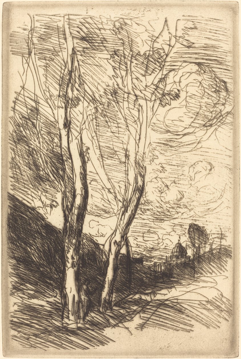 A Catedral de Florença Le Dome florentin, c. 18691870. de Jean Baptiste Camille Corot