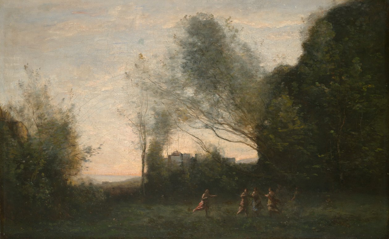 A Dança das Ninfas de Jean Baptiste Camille Corot