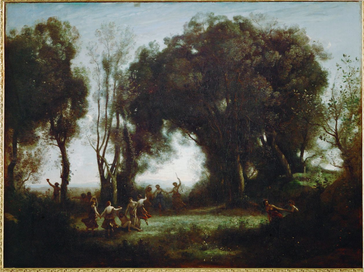 A dança das ninfas ... de Jean Baptiste Camille Corot