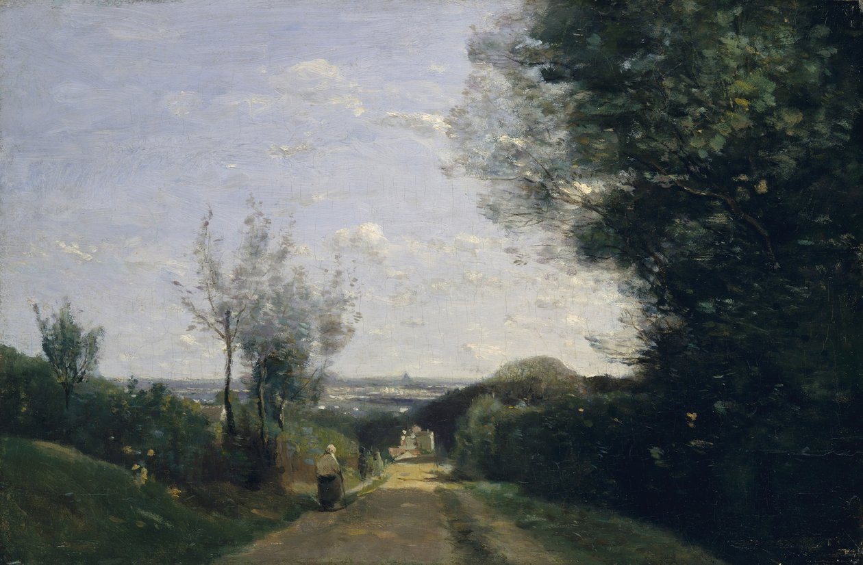 Os arredores de Paris, década de 1860. de Jean Baptiste Camille Corot