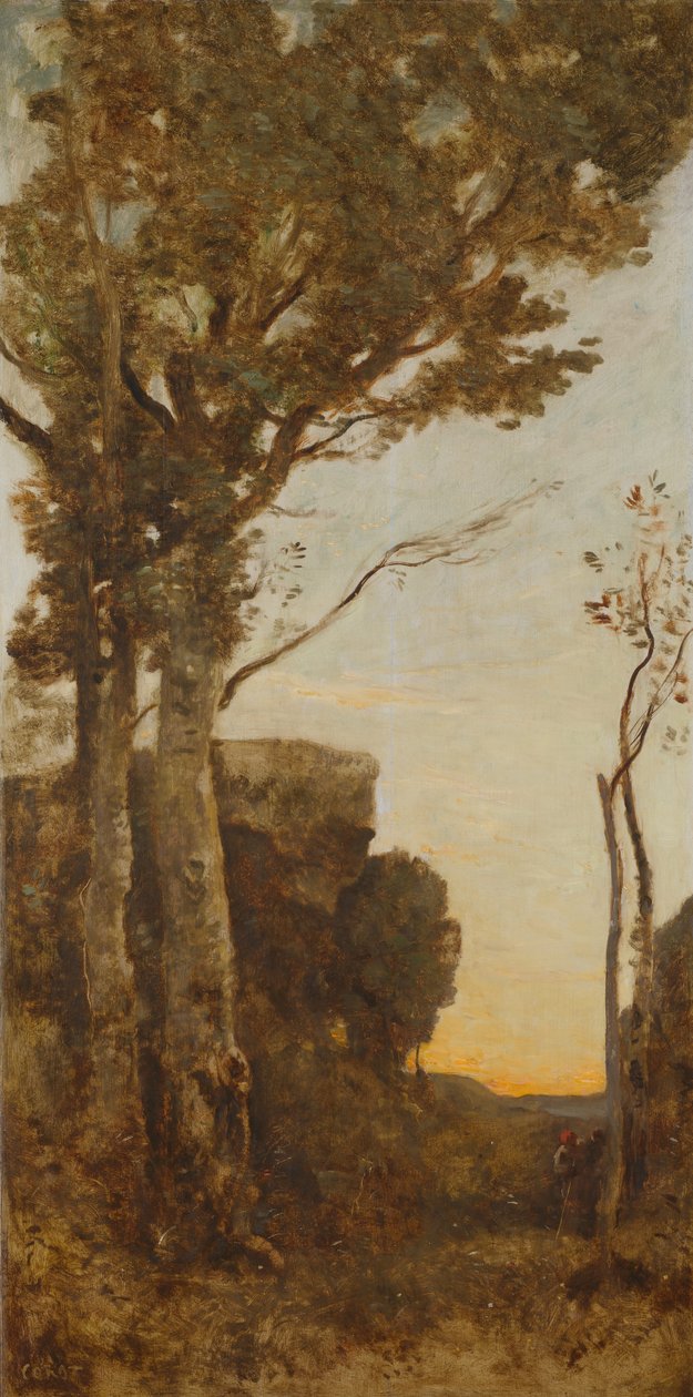 As quatro horas do dia (manhã) de Jean Baptiste Camille Corot