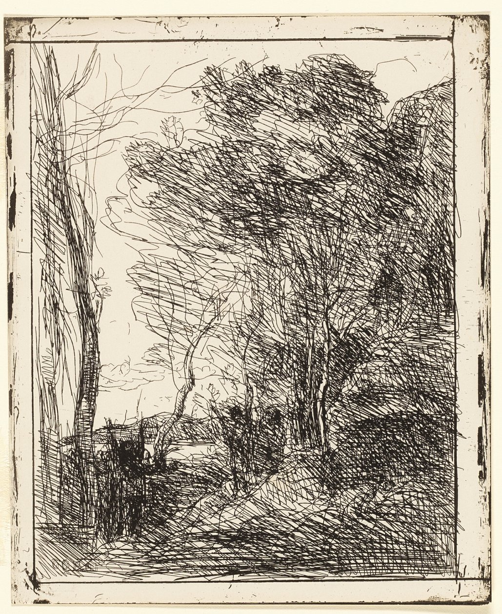 A clareira gaulesa de Jean Baptiste Camille Corot