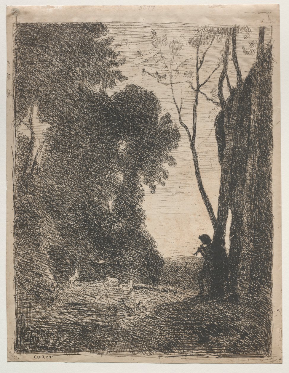 O Pastorinho de Jean Baptiste Camille Corot