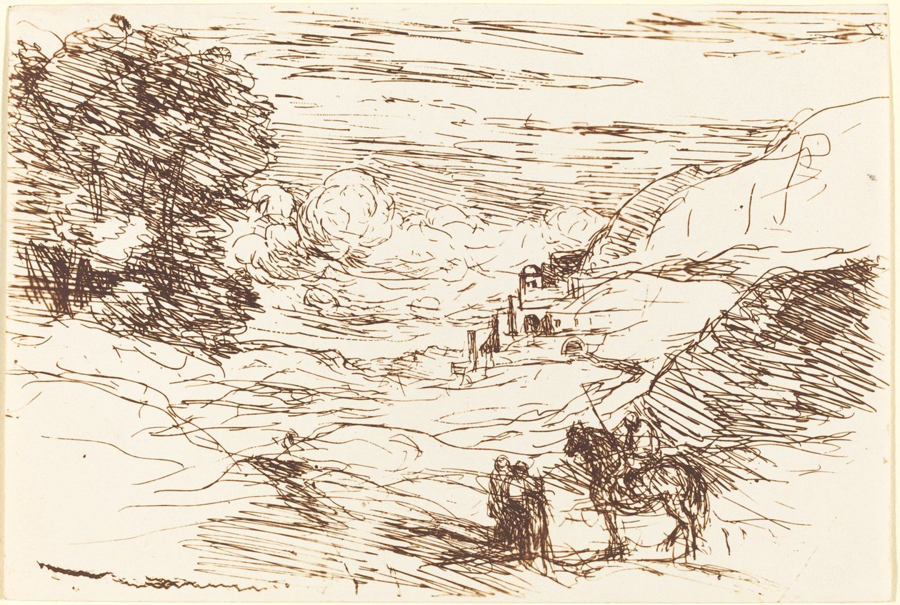 The Paladins The Paladins, 1871. de Jean Baptiste Camille Corot