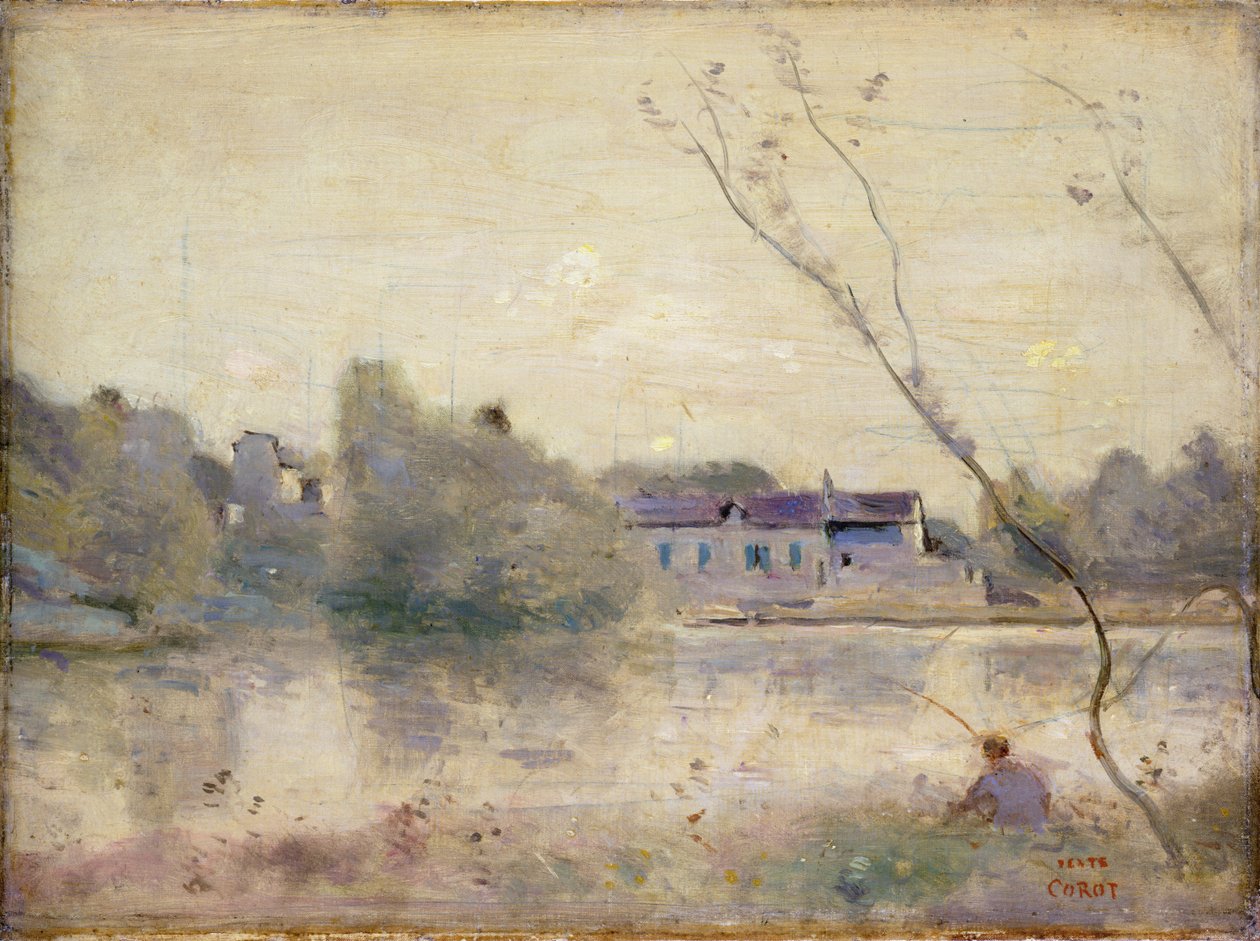 A lagoa da Villa dAvray, 1865 de Jean Baptiste Camille Corot