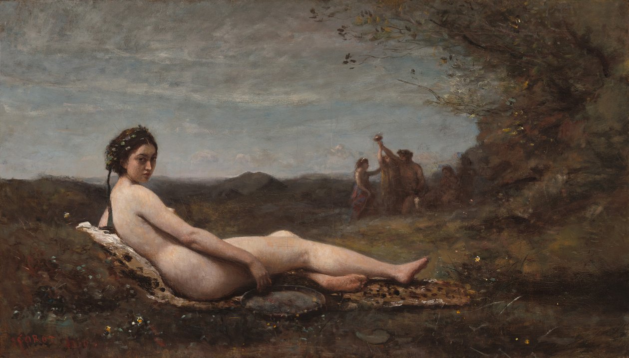 O Repouso de Jean Baptiste Camille Corot